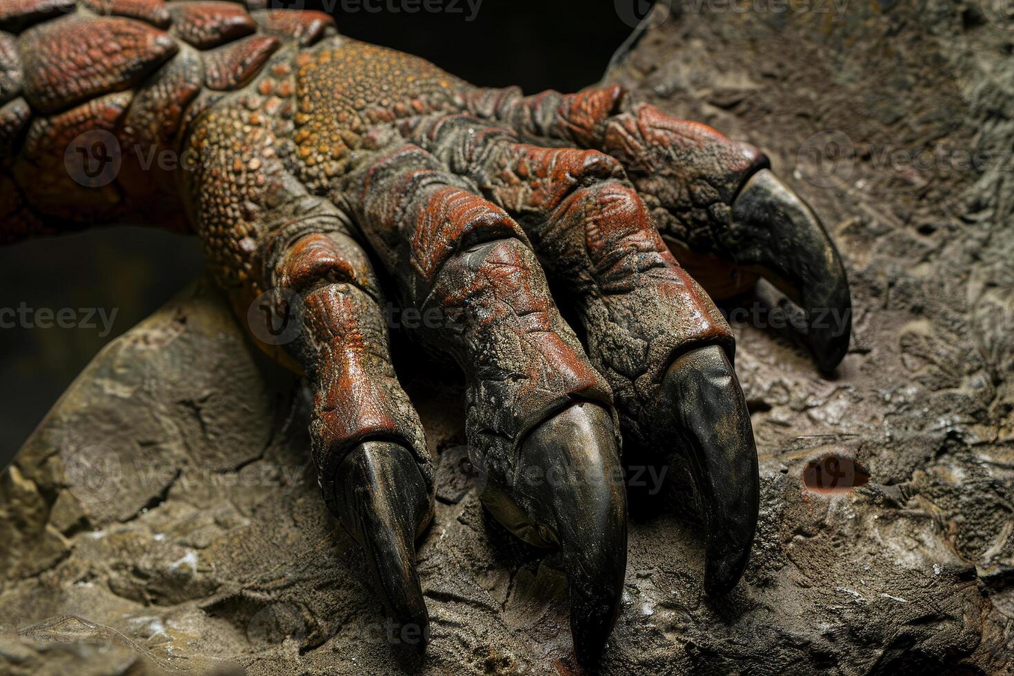 A close up of a dinosaur's claw photo