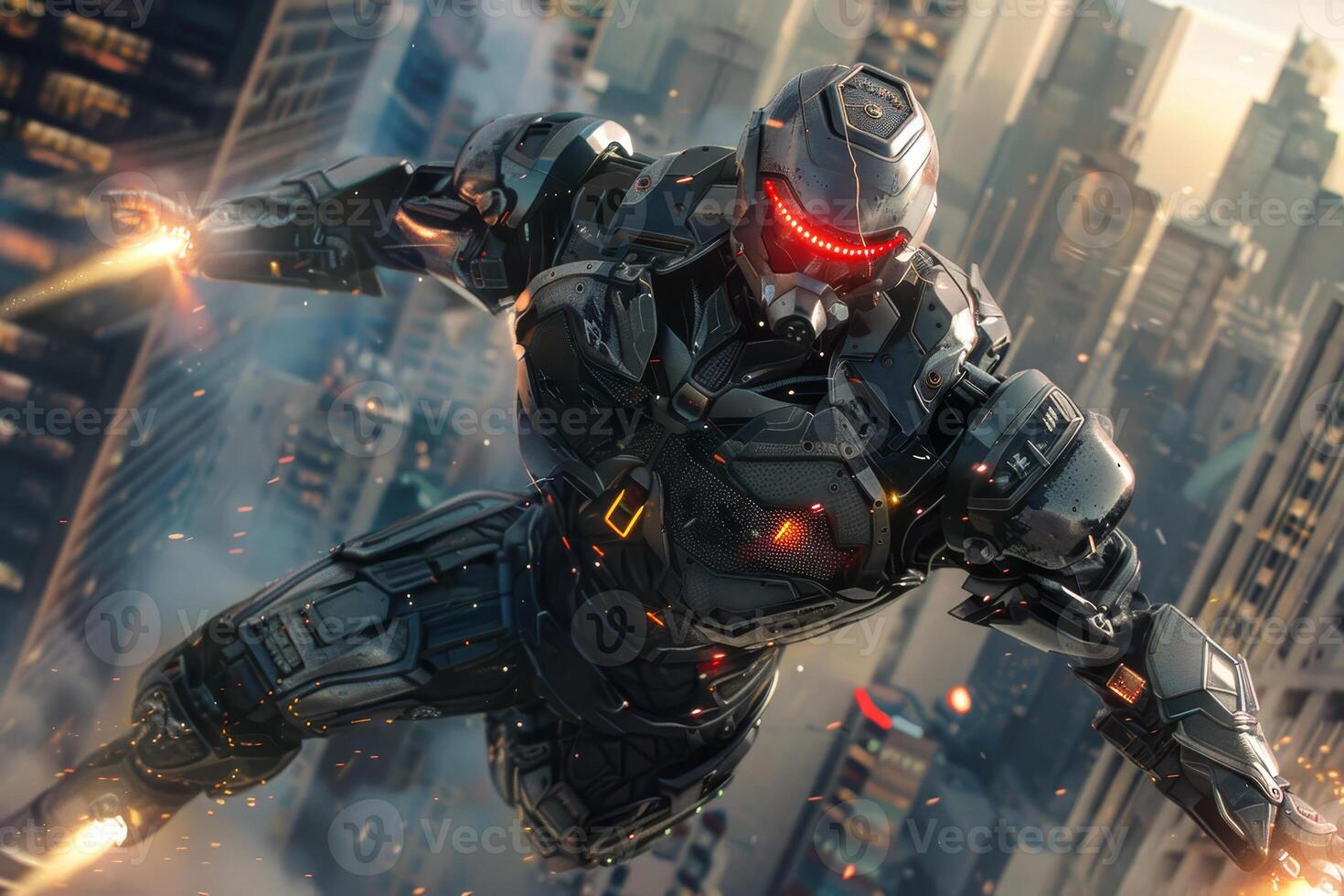 The movie character is flying through the air photo