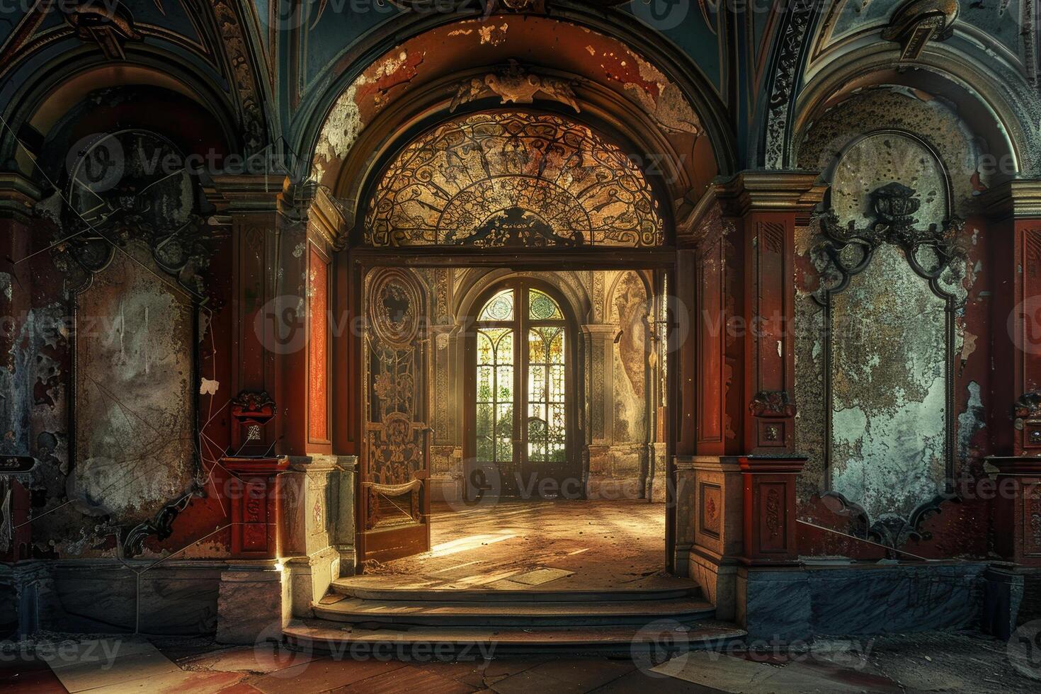 The abandoned castle of the duke of venice photo