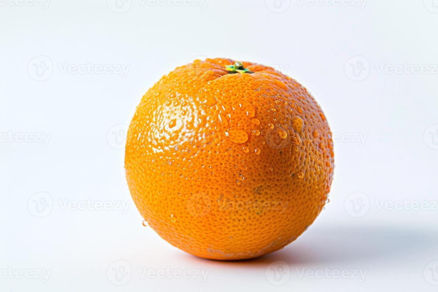 Orange on white background photo