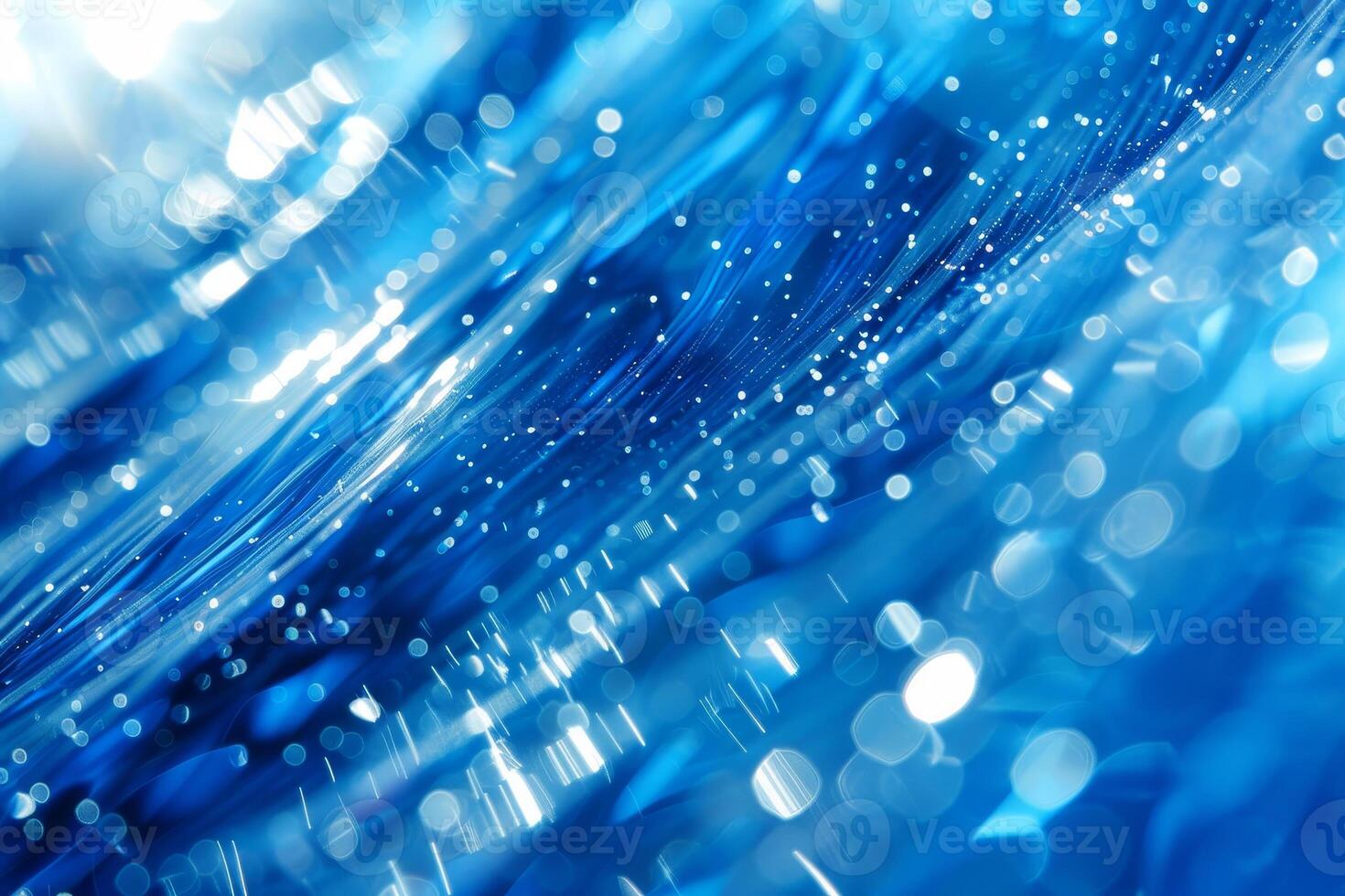 Blue abstract background with sparkles photo
