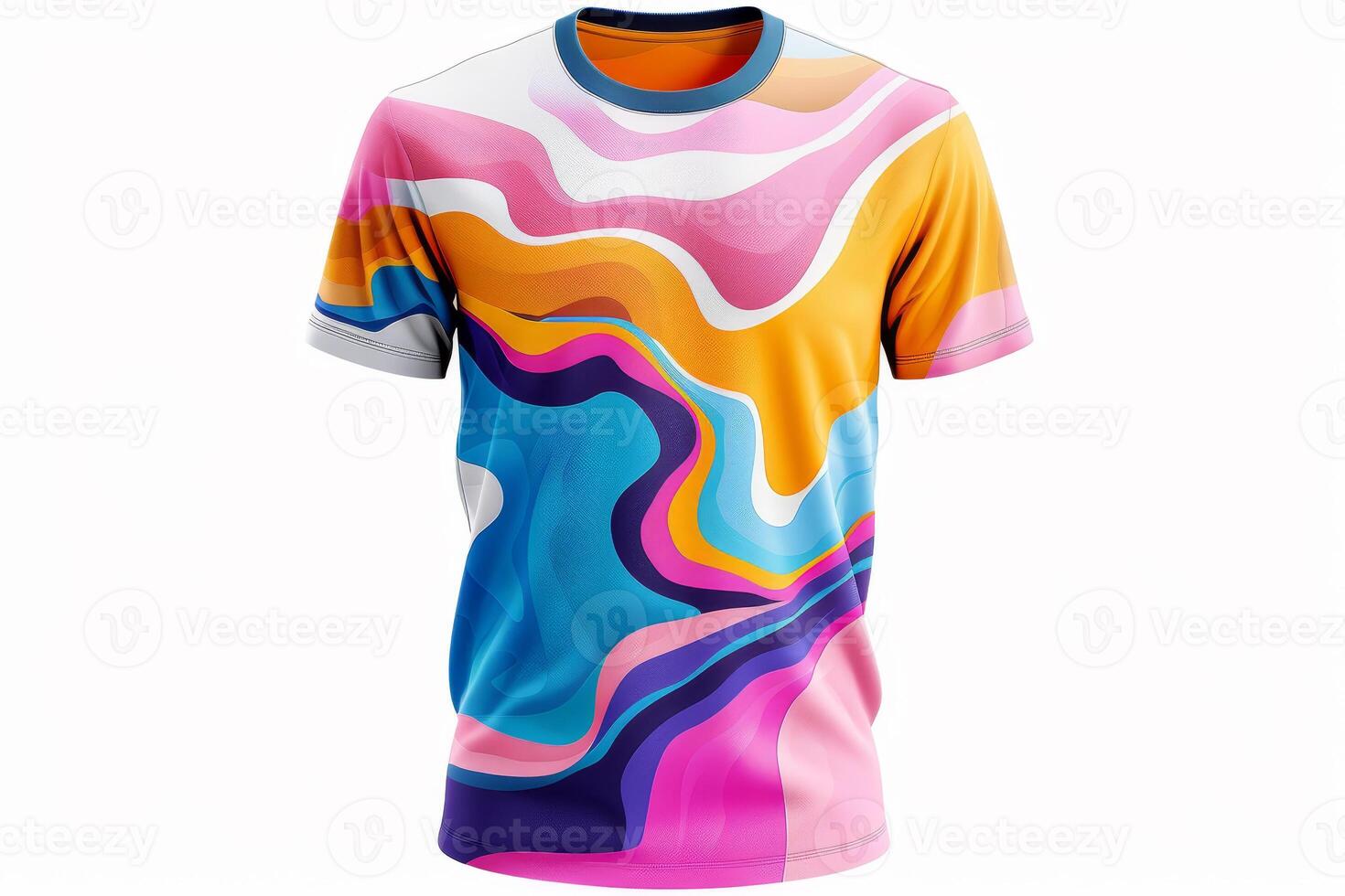 A colorful t - shirt with an abstract design photo