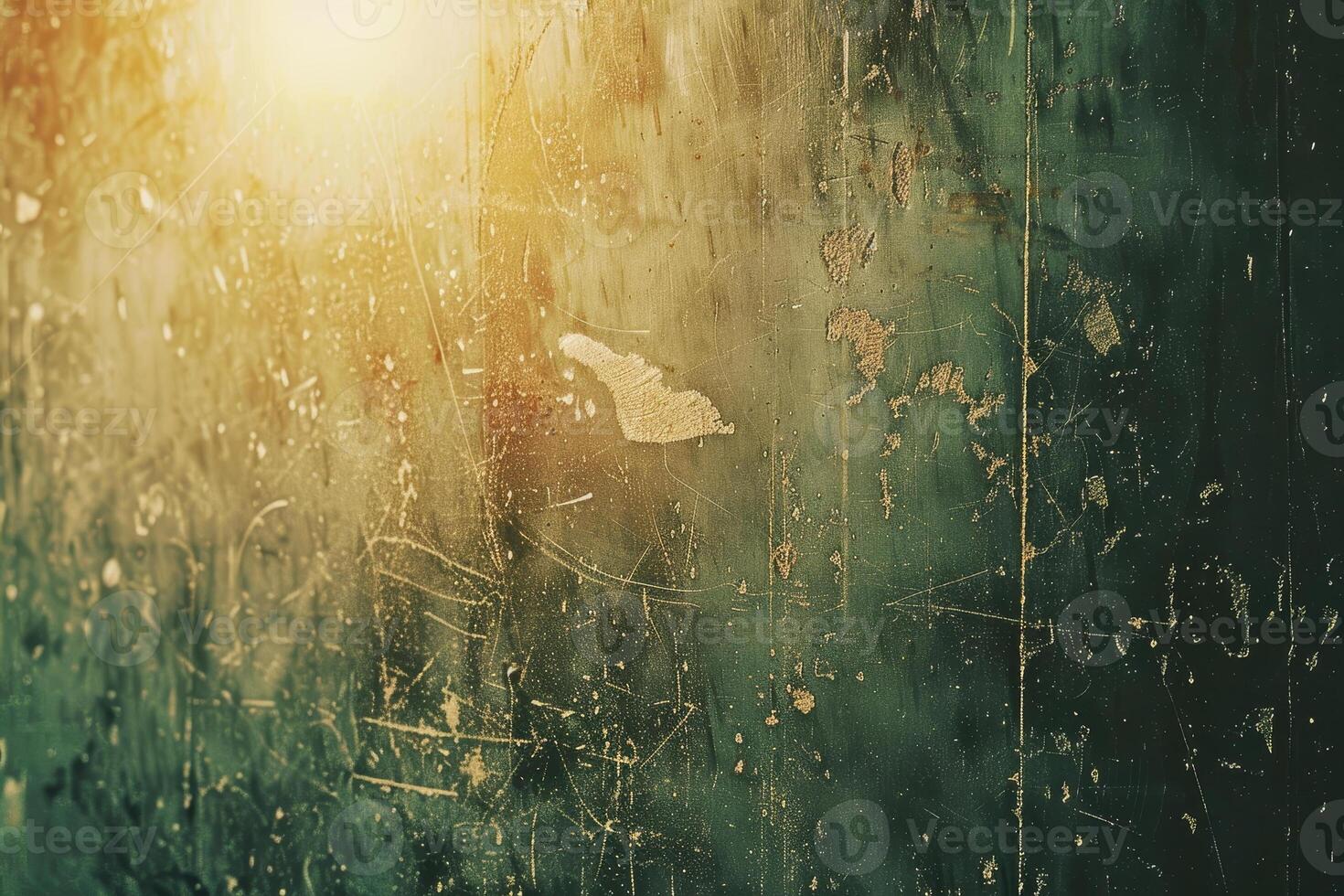 A close up of a wall with a sun shining through it photo