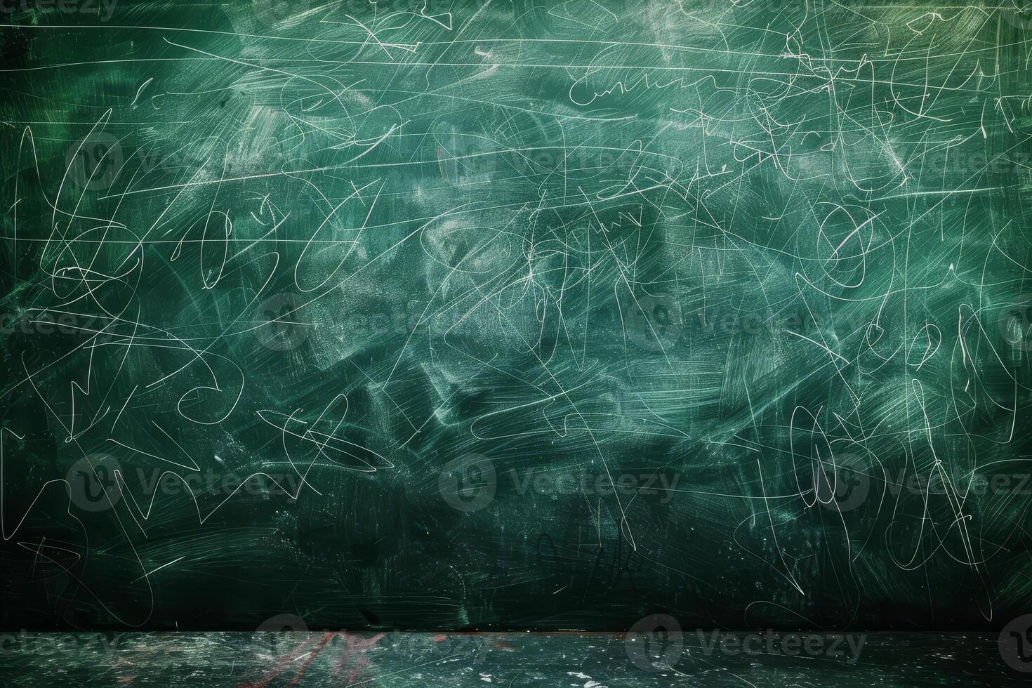 A chalkboard with writing on it in a room photo