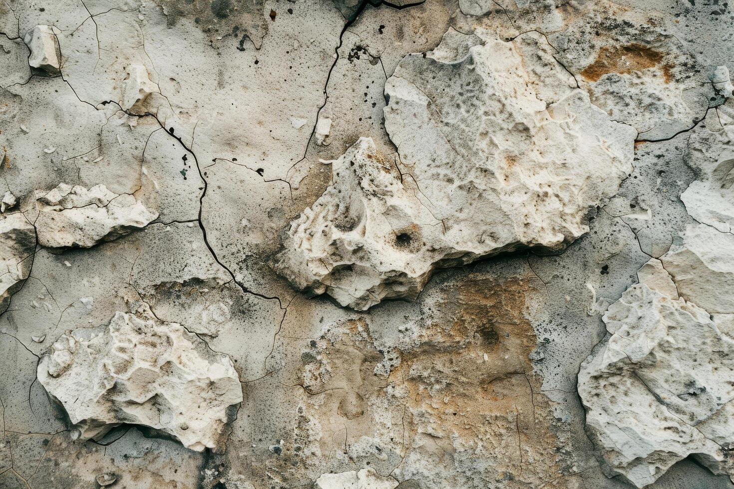 A close up of a wall with cracks and peeling paint photo