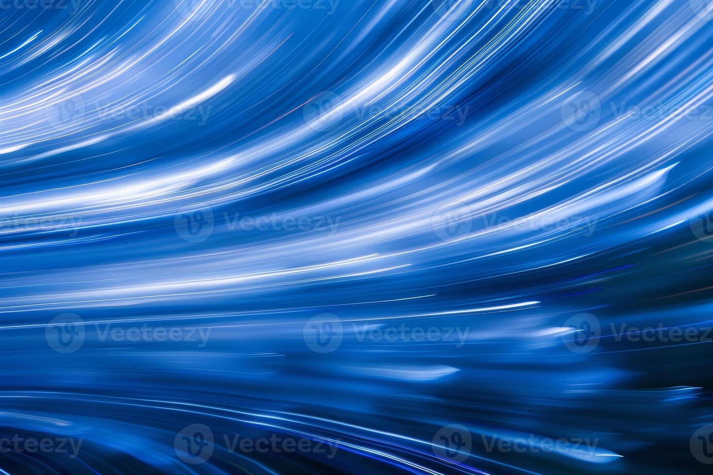 Abstract blue light motion blur background photo