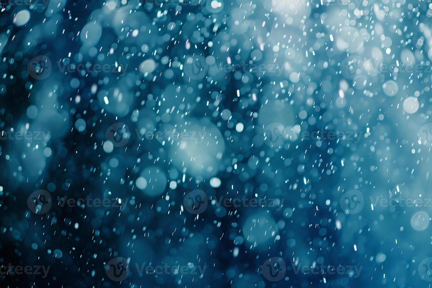 Raindrops on a blue background photo