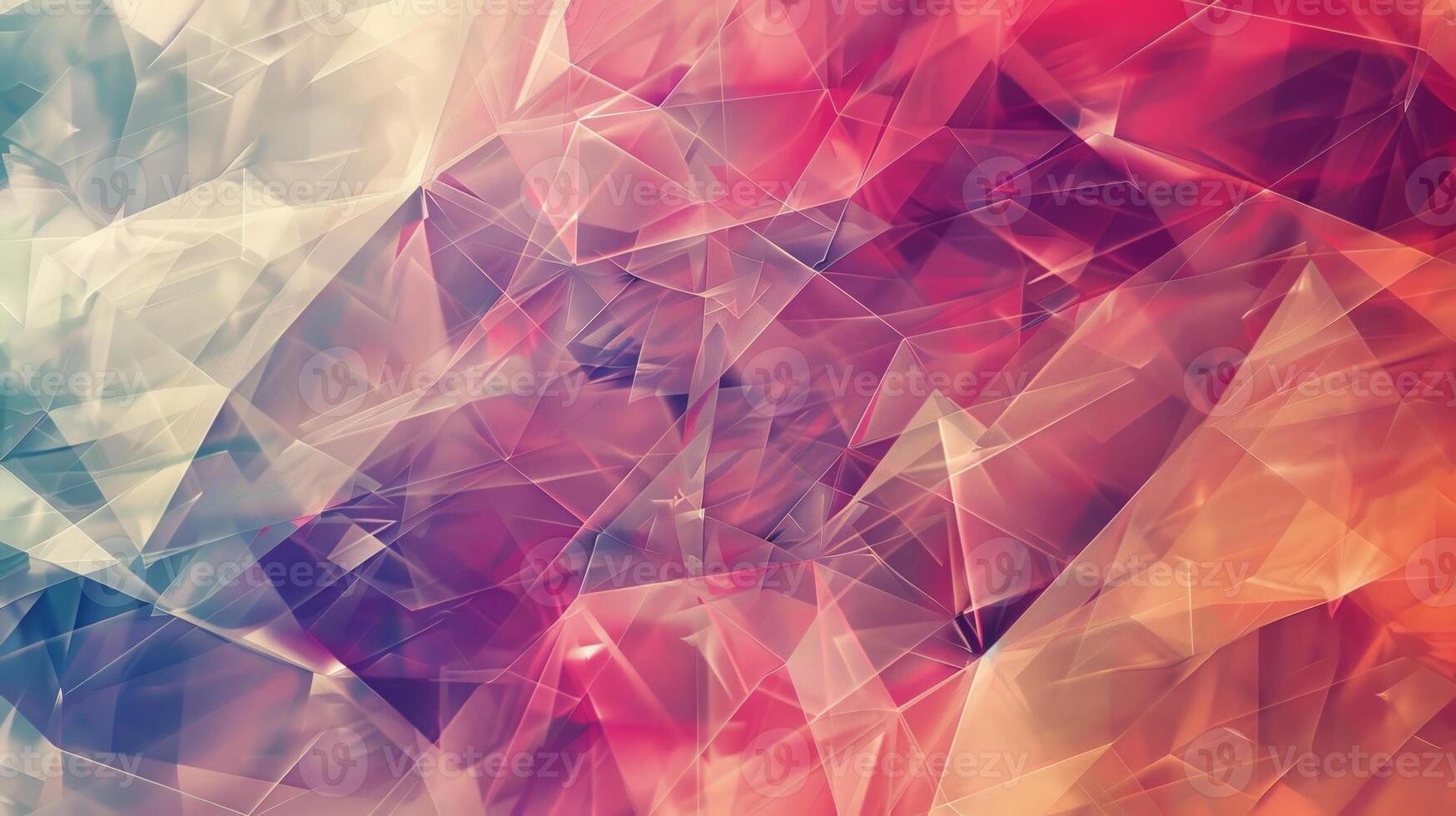 A colorful abstract design with a lot of triangles and squares photo