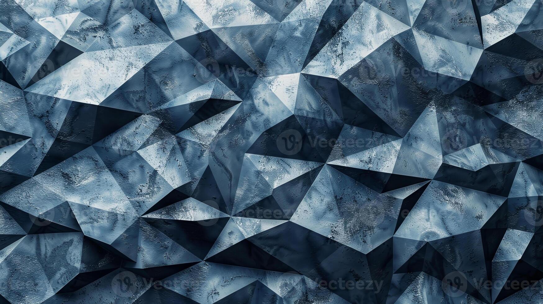 A blue and white abstract image with a lot of triangles photo