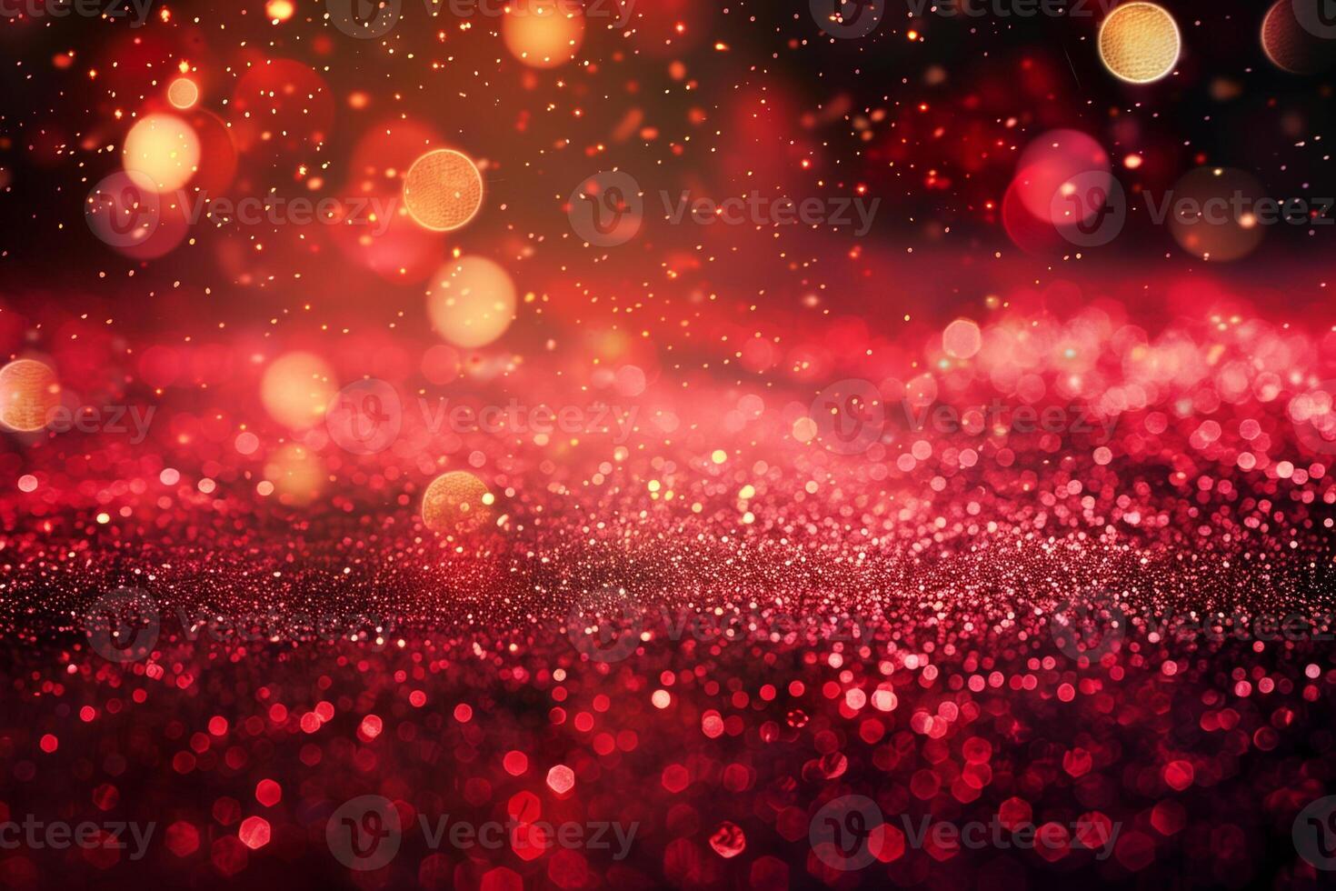 A red background with a lot of sparkles photo
