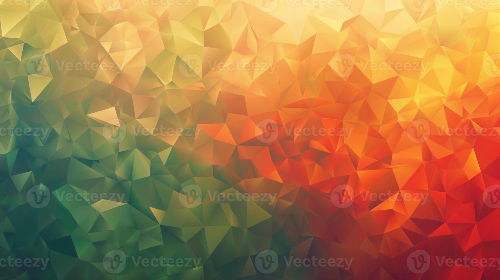 A colorful abstract pattern with green, yellow and red triangles photo