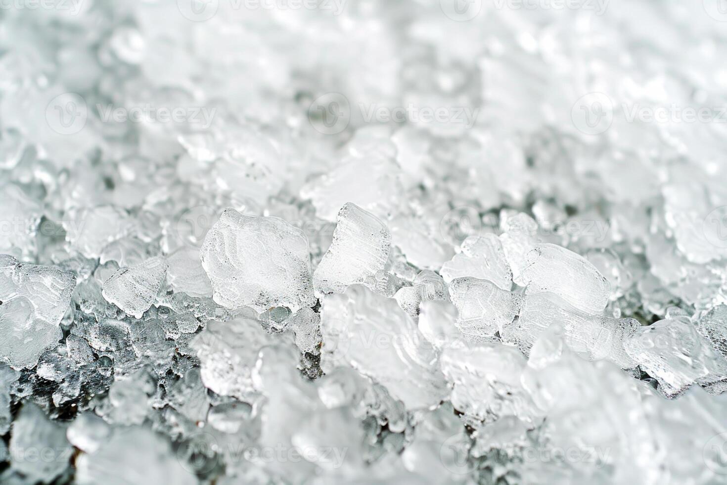 A close up of ice with a lot of small ice crystals photo
