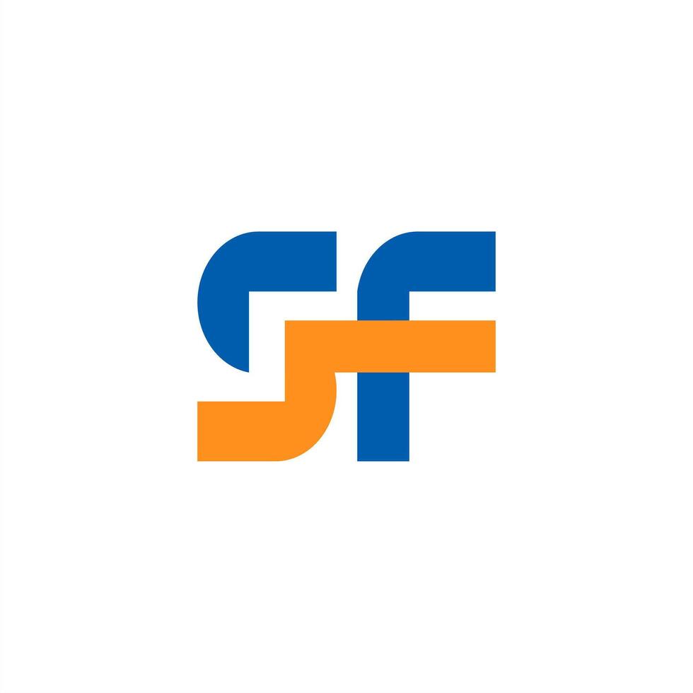 Letter SF logo, finance business S vector