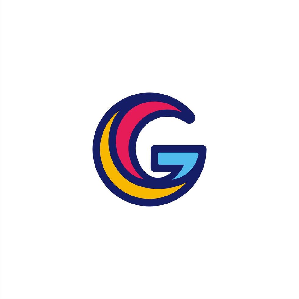 letter G logo color pop vector