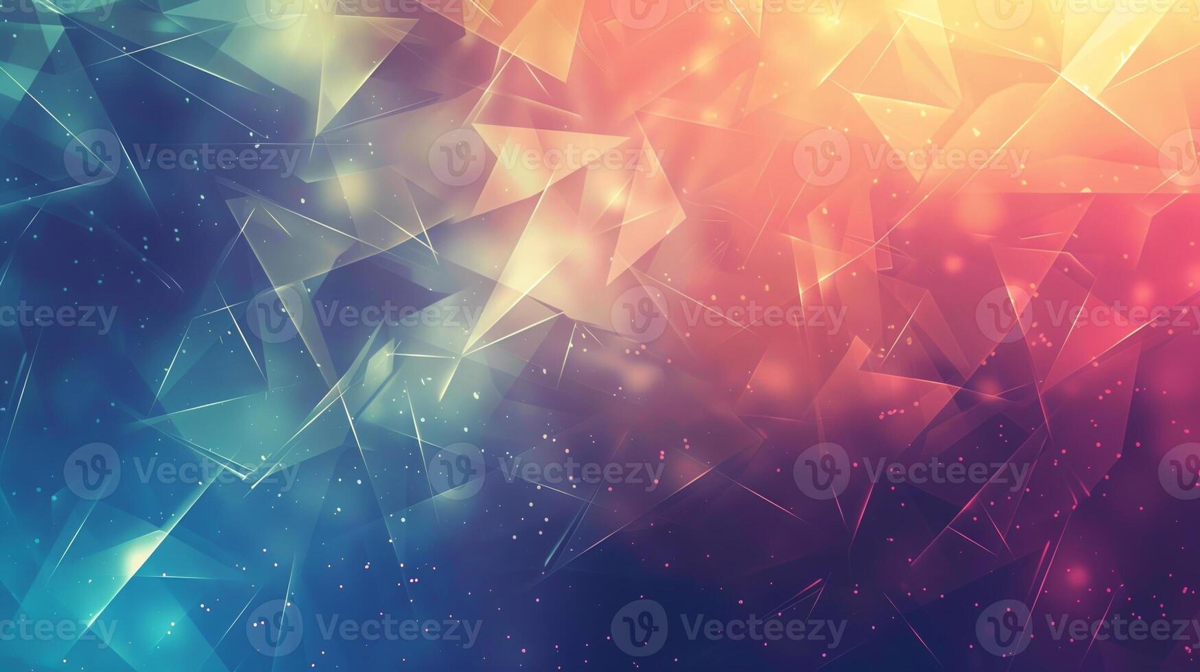 A colorful background with a lot of triangles and stars photo