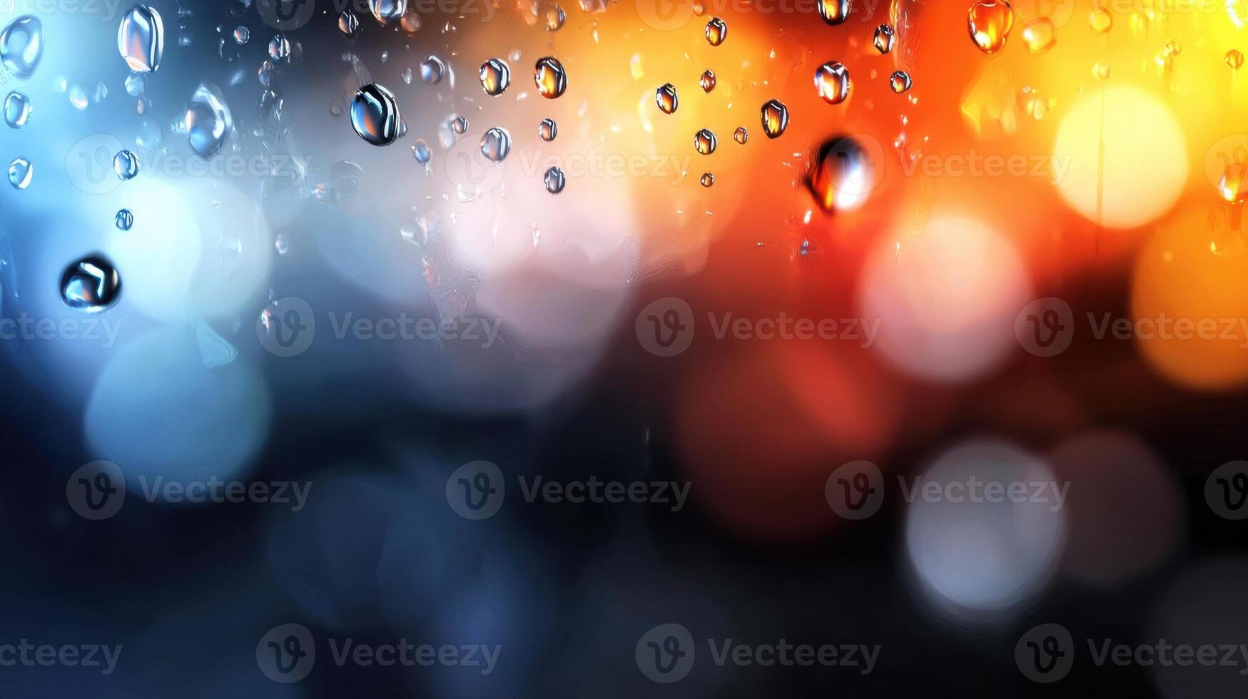 Raindrops on the window - wallpaper photo