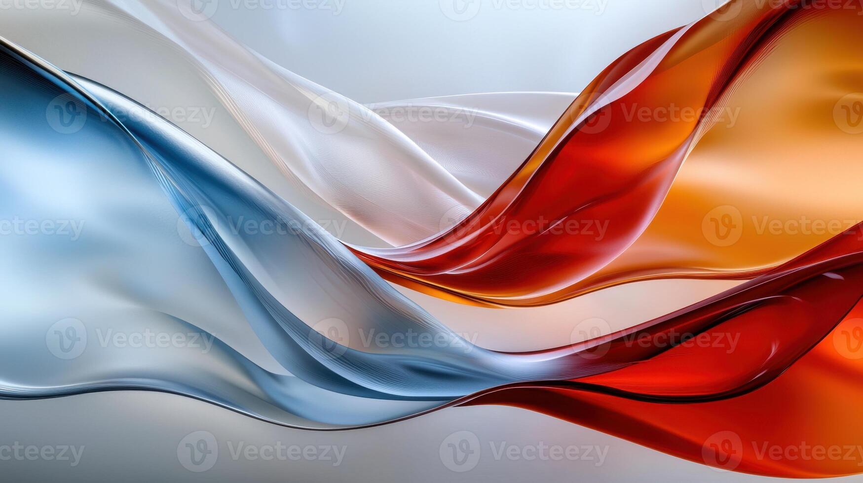 A close up of a red, white and blue flag photo