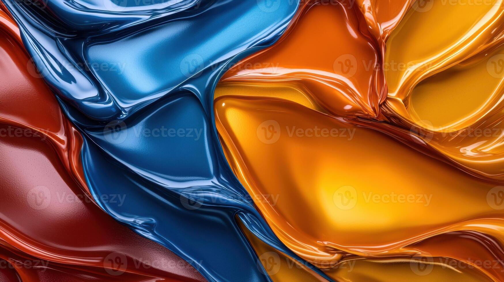 Colorful liquid flowing over a surface photo