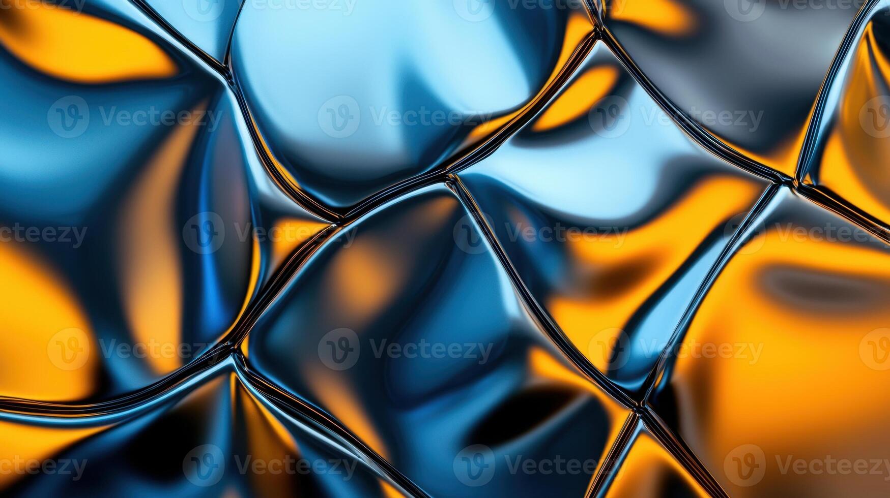 Abstract blue and orange abstract background photo