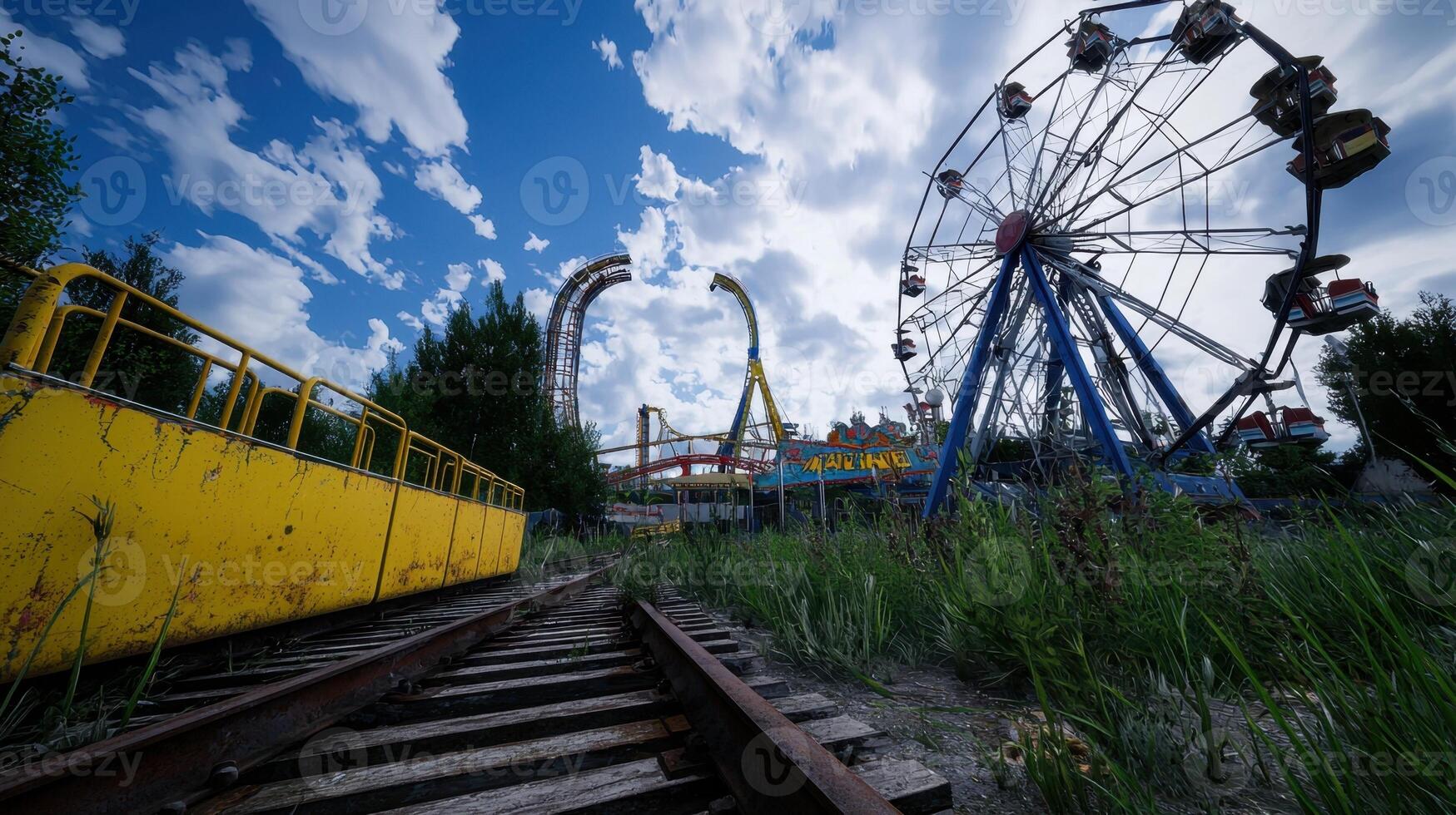 The abandoned amusement park in the game fallout 4 photo
