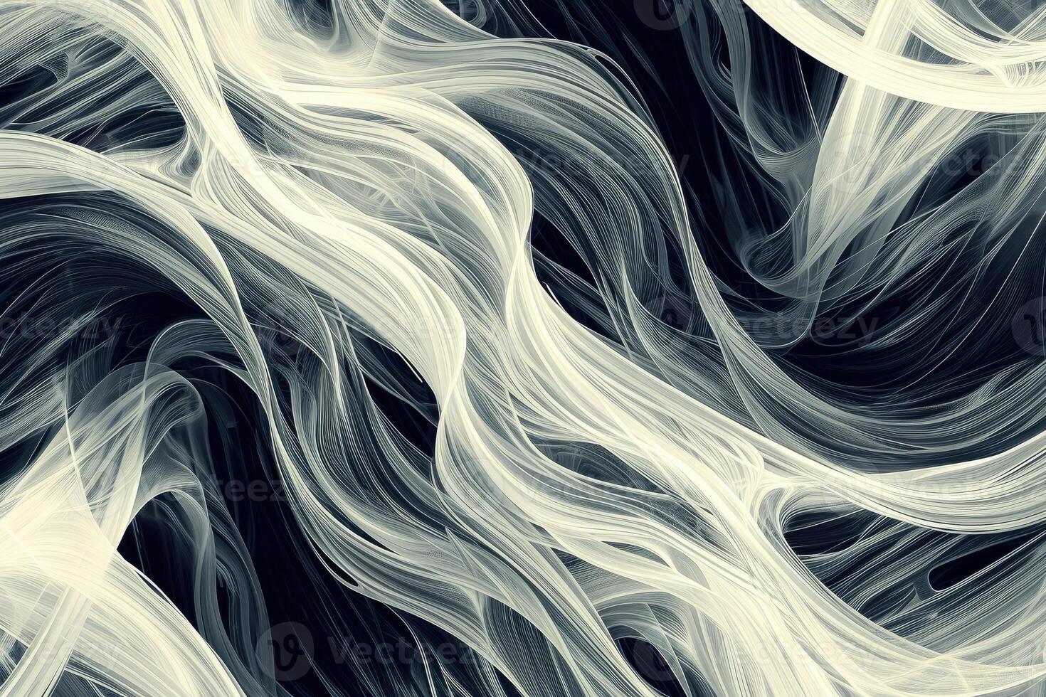 Abstract background with white and black swirls photo