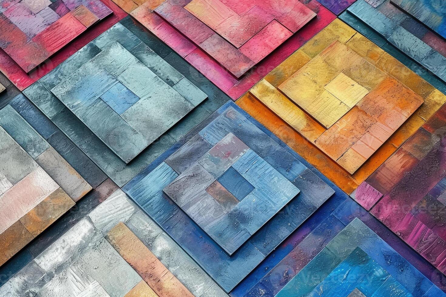 Colorful abstract background with squares and squares photo