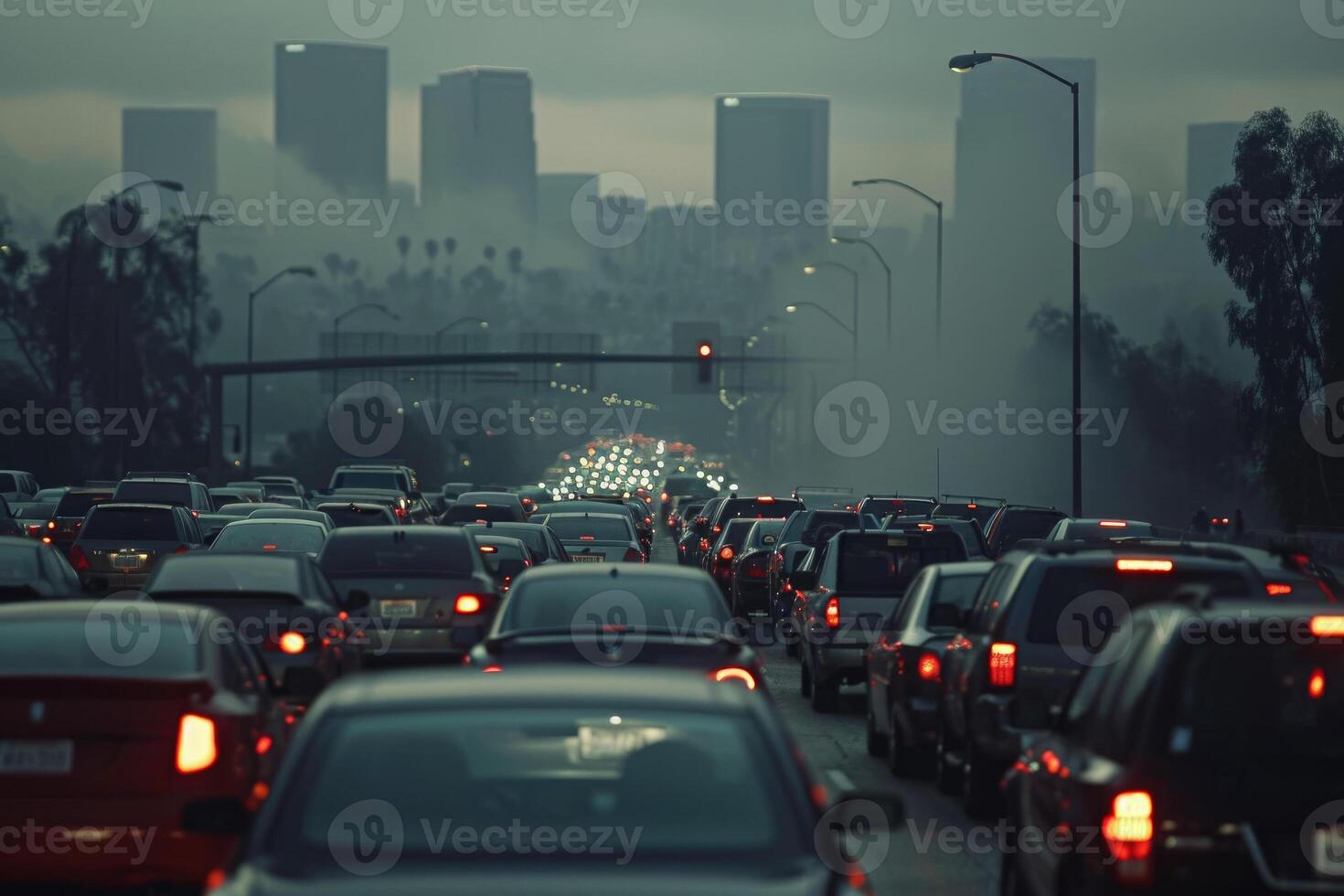 A city skyline in the background photo