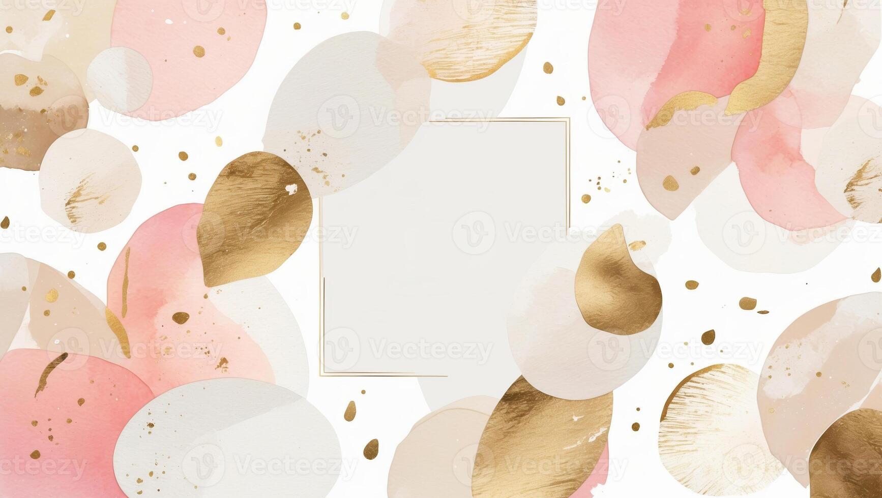 Elegant abstract background featuring soft colors and gold accents for design projects and artistic uses photo