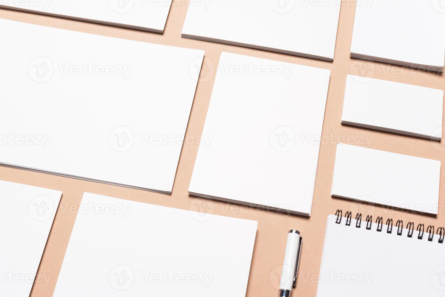 Mock up on beige background photo
