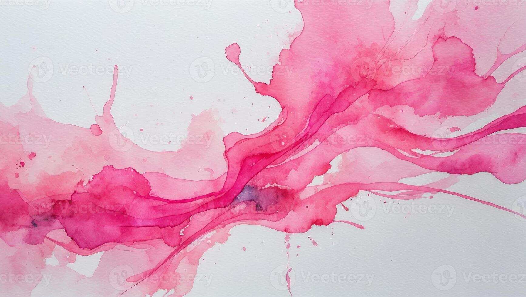 Vibrant pink watercolor abstract design on a light background photo