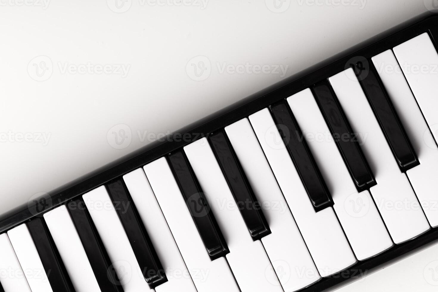 Close-up of Piano Keyboard photo