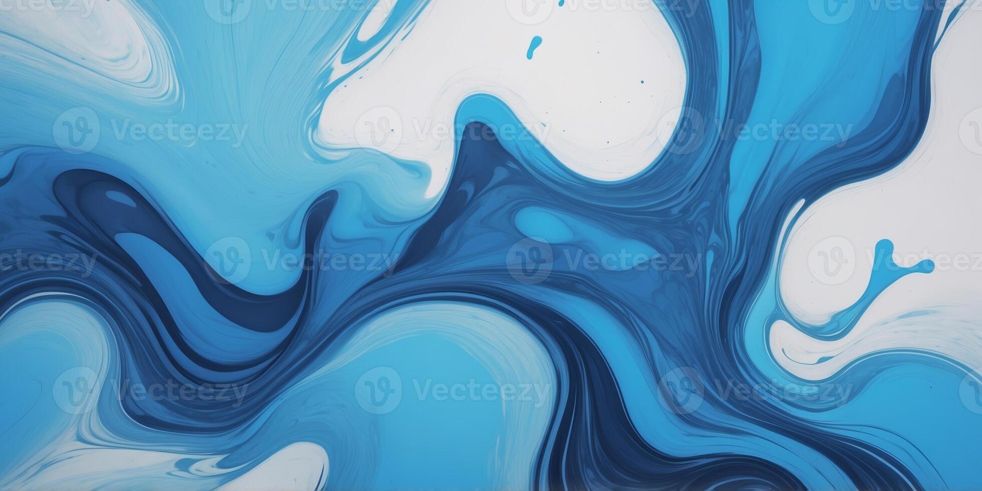 Abstract swirling blue patterns with white highlights creating a dynamic visual effect photo