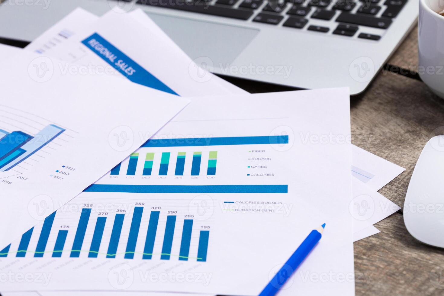 financial graph and chart photo