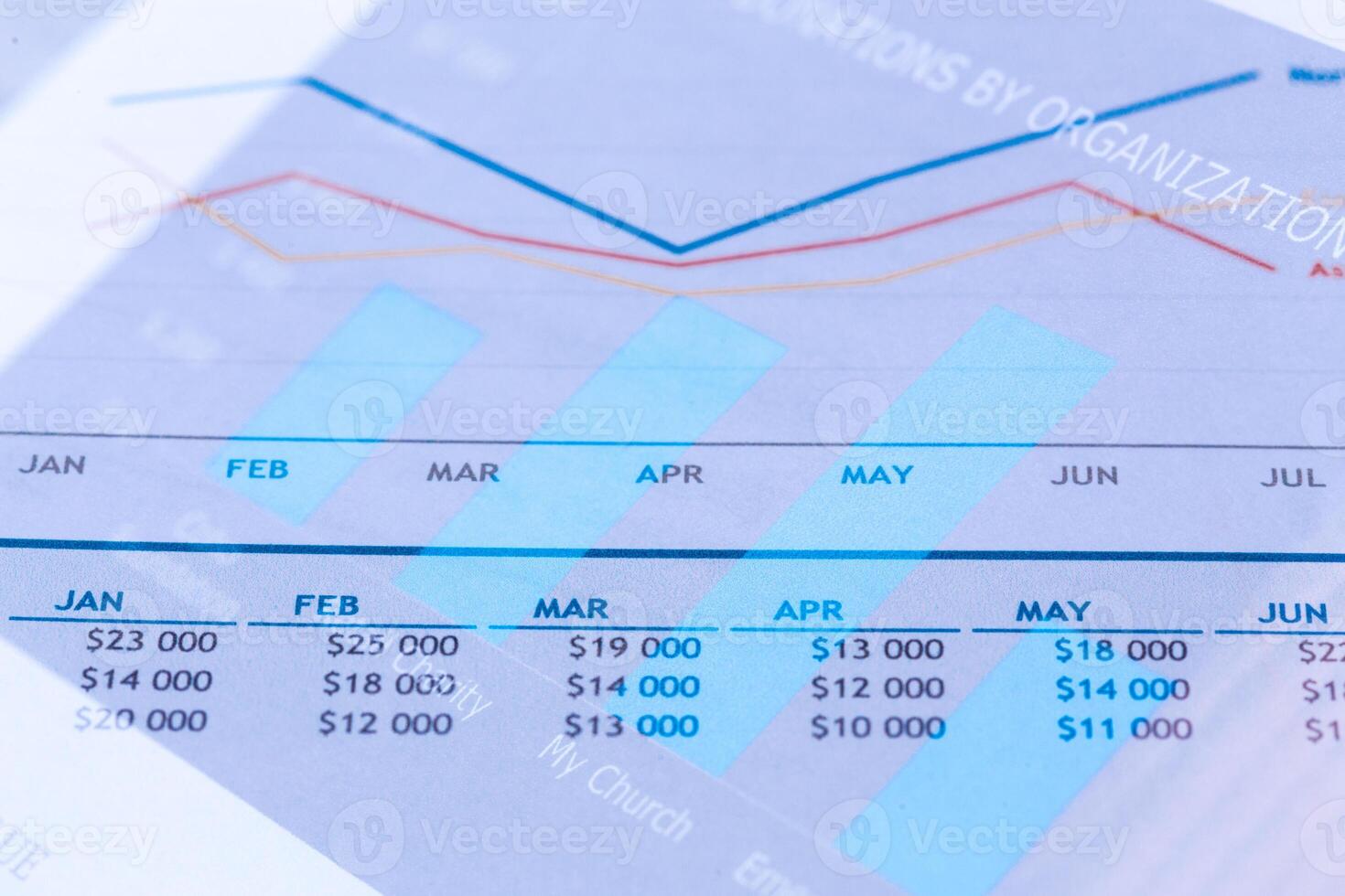Business Line graph photo