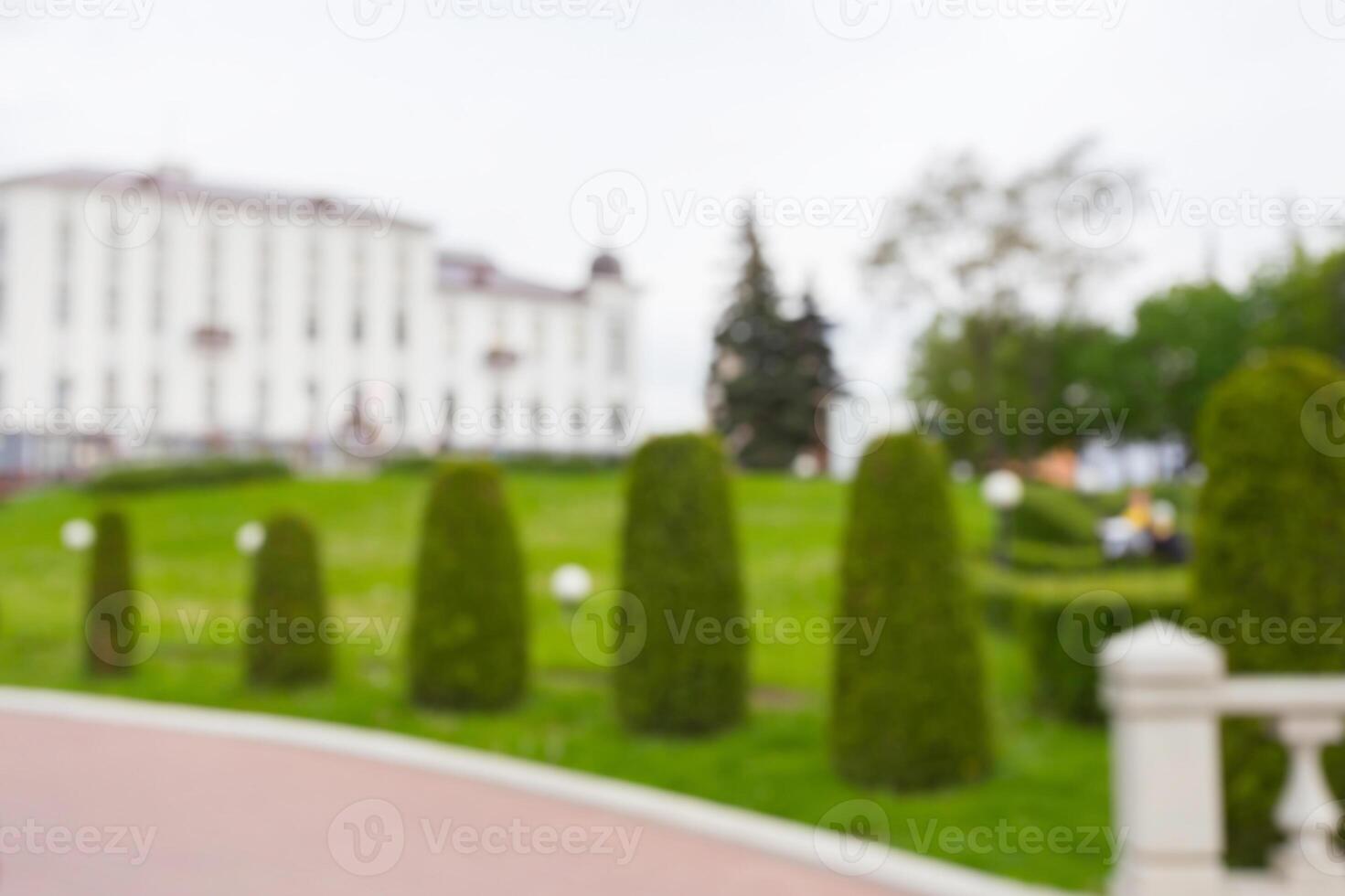Blurred park, natural background photo