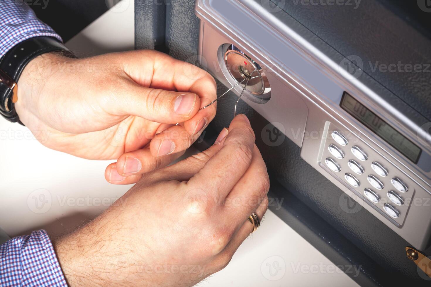 Security Breach - Safe Picking Concept photo