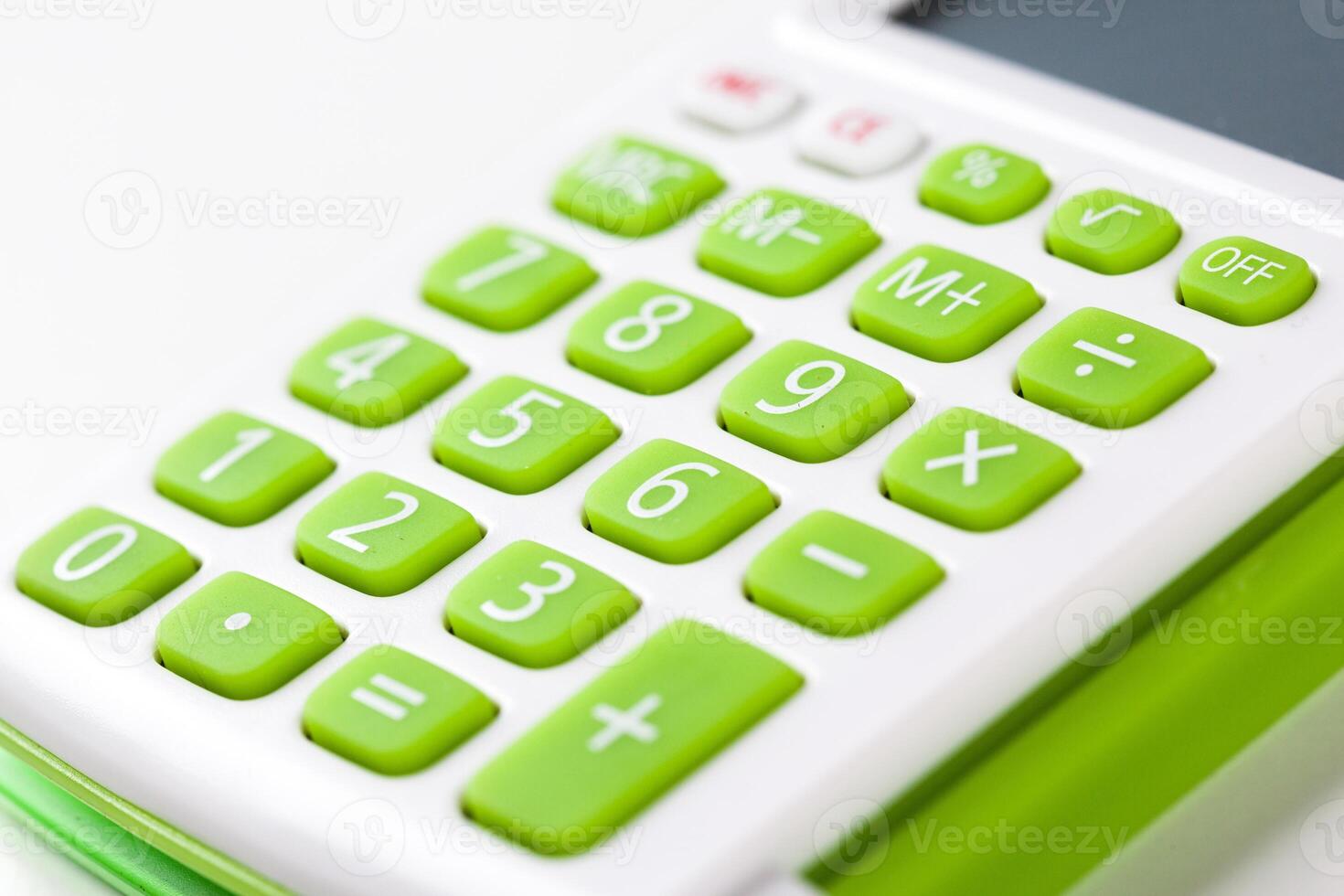 Closeup image of calculator keyboard photo