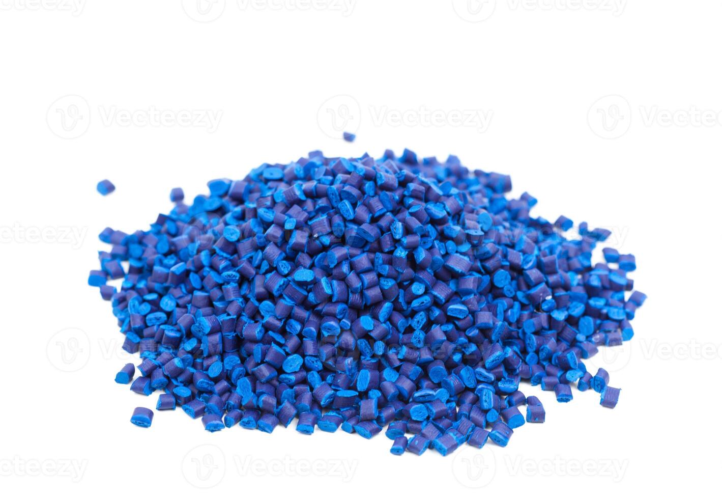 blue synthetic material for plastic industry photo