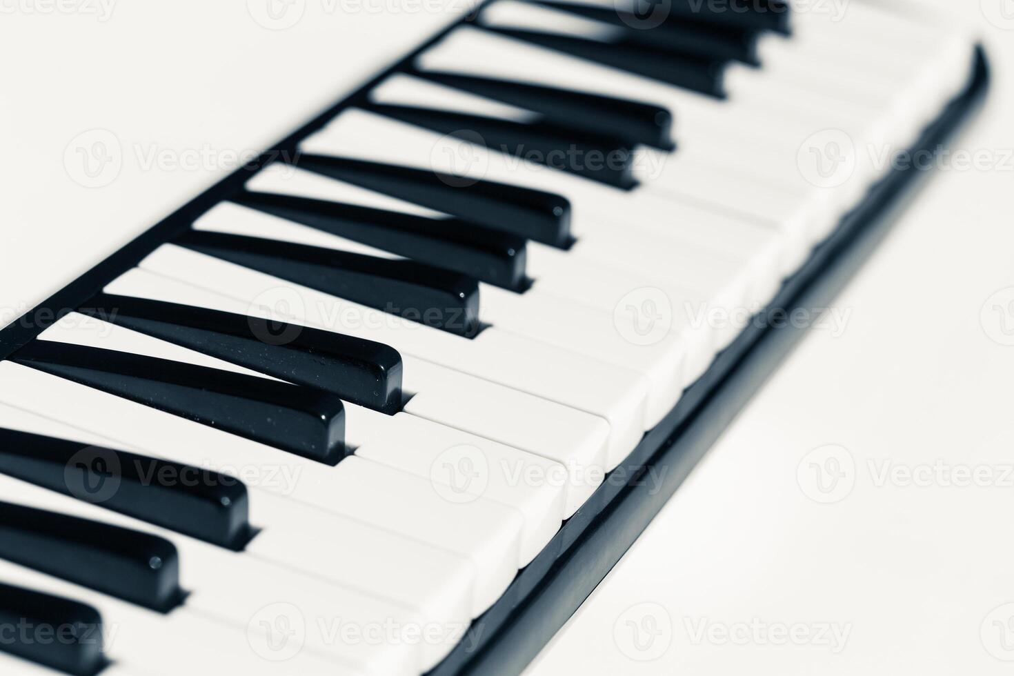 Close-up of Piano Keyboard photo