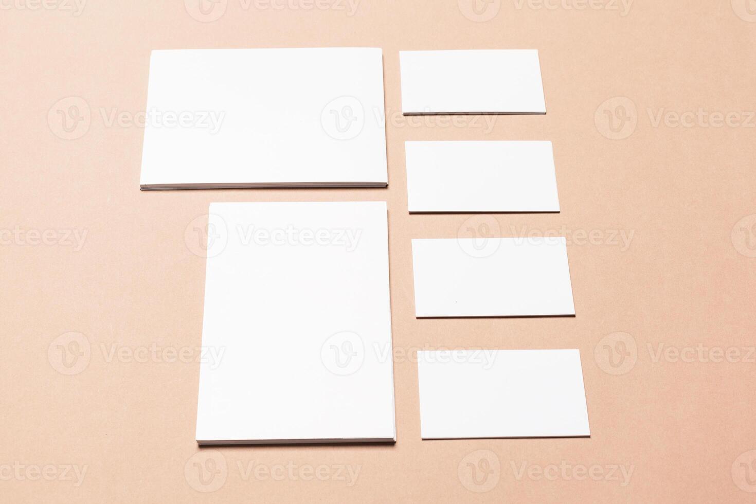 Mock up on beige background photo