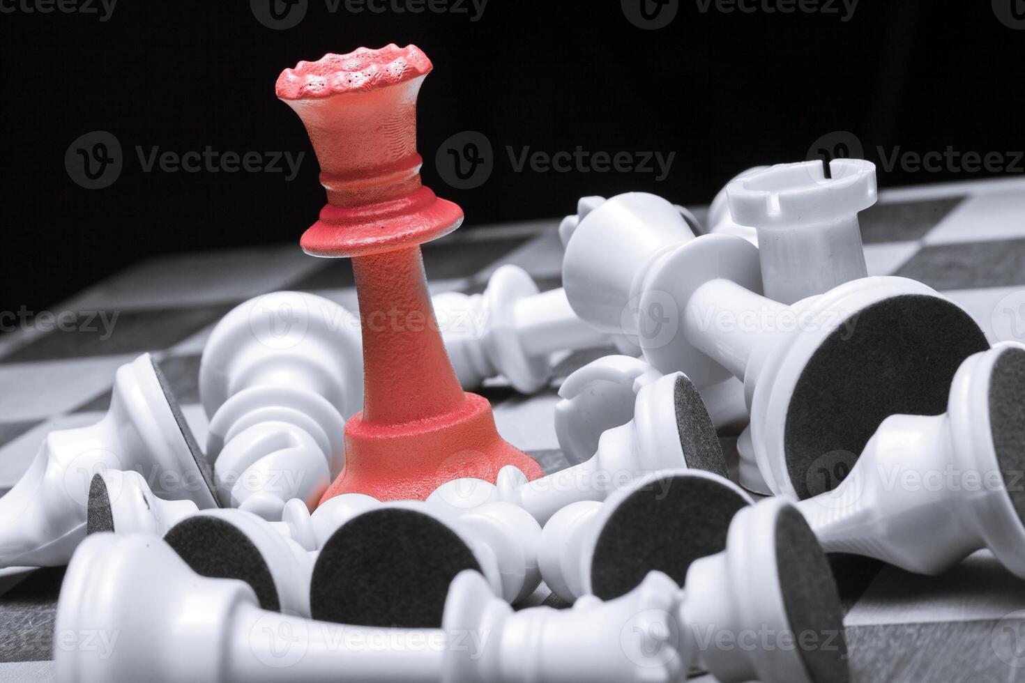 Chess business success, leadership concept photo