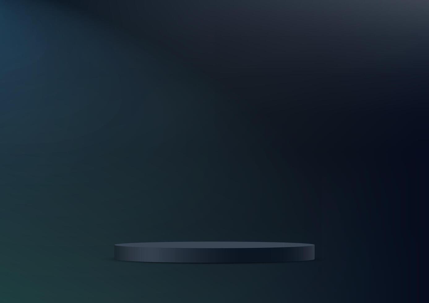 Dark blue background 3d with podium. 3D abstract studio room with pedestal podium. Space for selling products, backdrop, wallpaper, background, text. illustration. vector