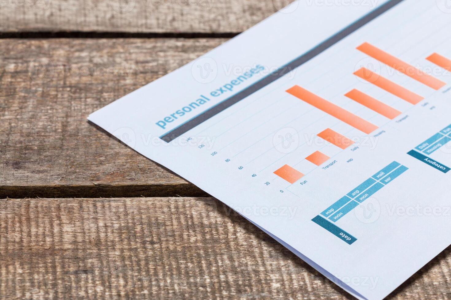 Business Line graph photo