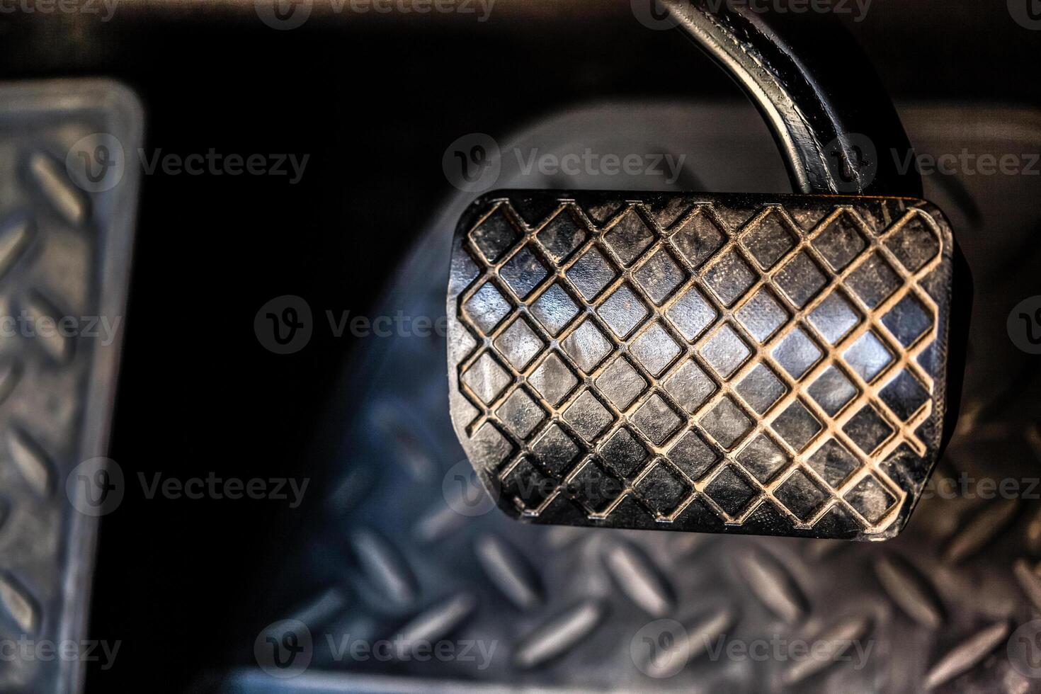Brake and accelerator pedal of automatic transmission car photo