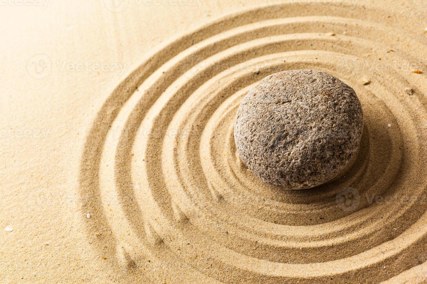 zen garden meditation stone background photo