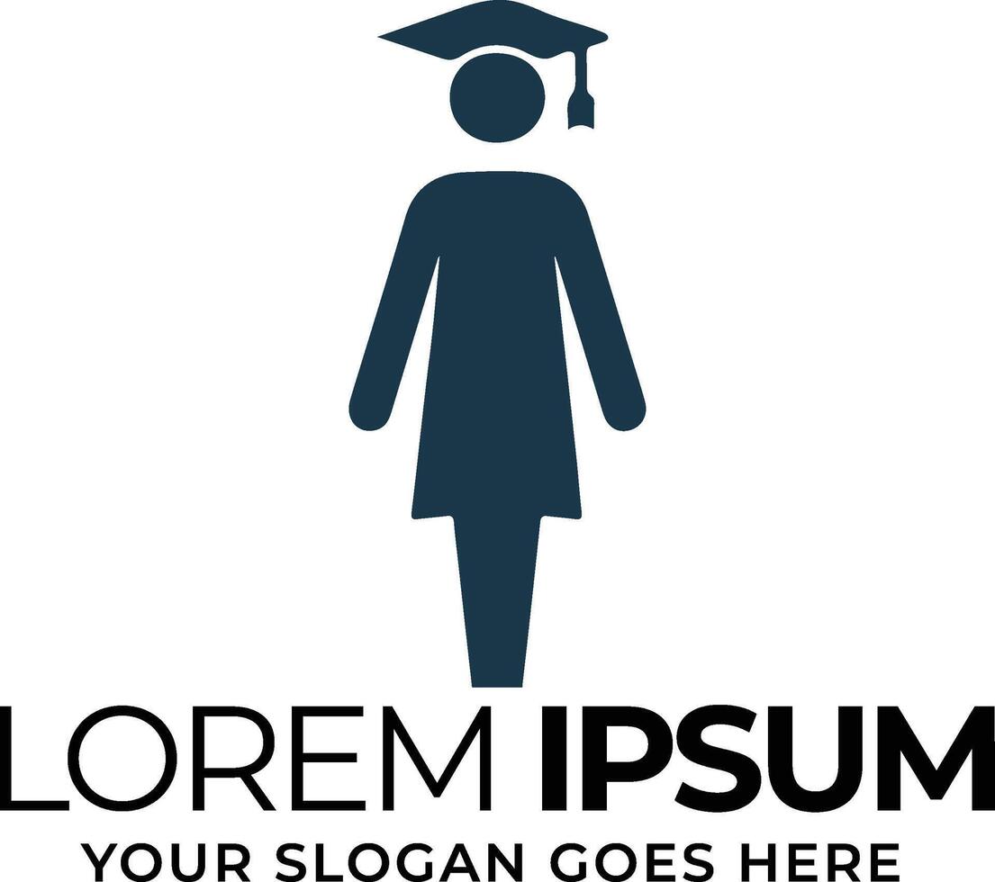 Scalable Graduation Cap Logo in EPS 10 for Branding And Print vector