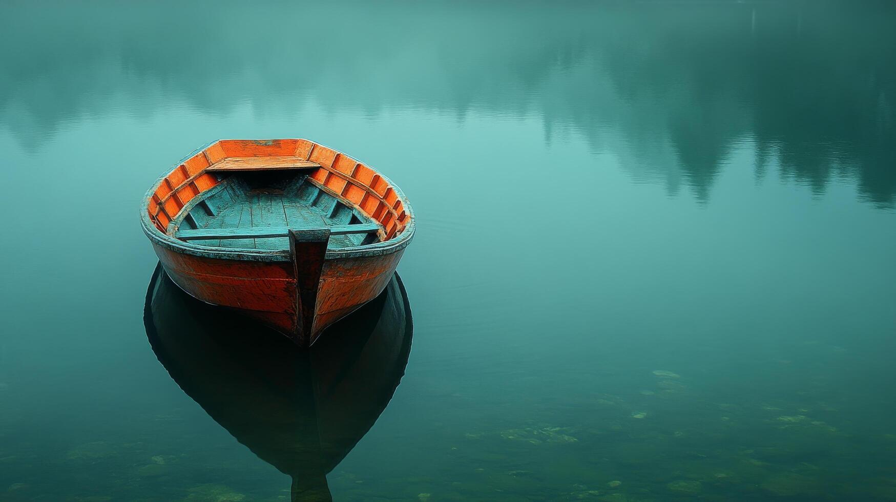 A boat floating in the water photo