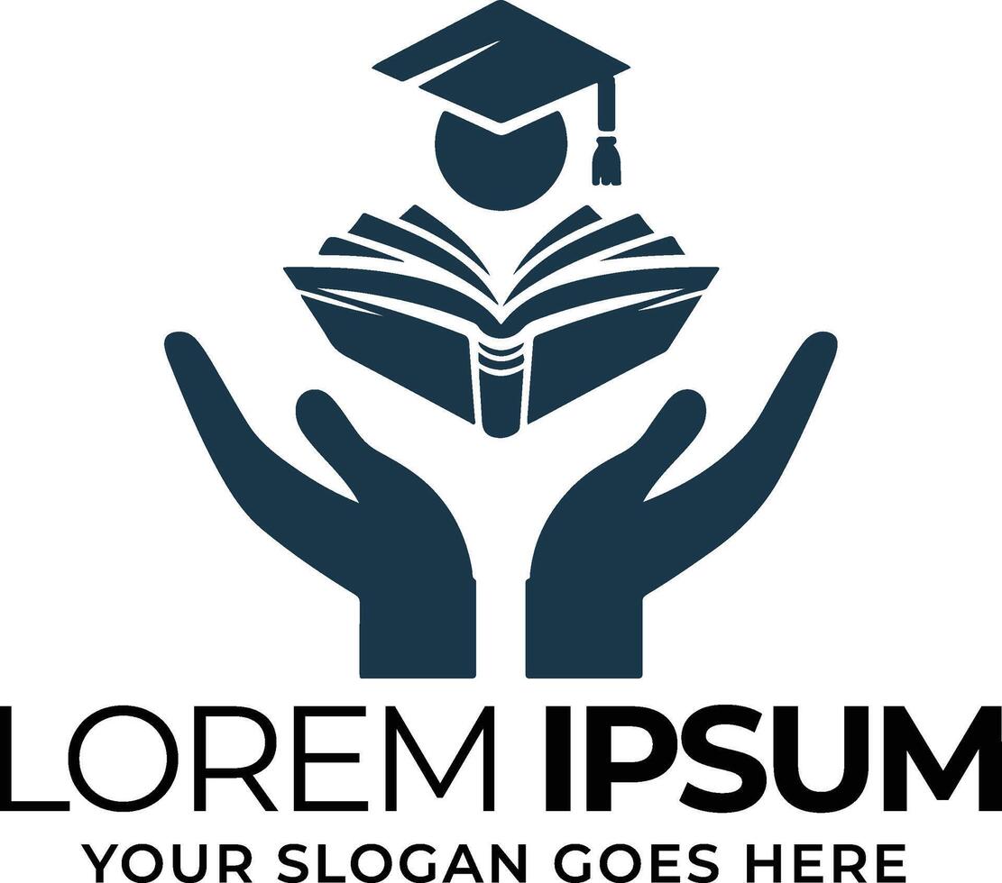Graduation Icon Logo Design High-Quality EPS 10 Format vector