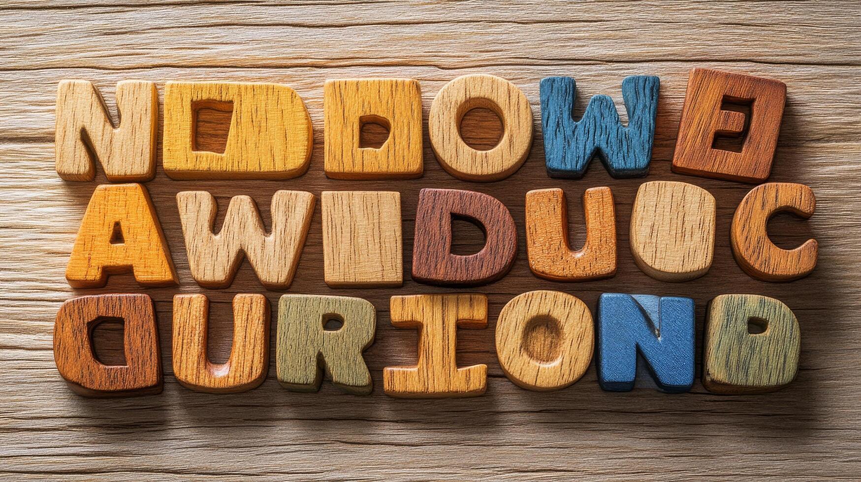Wooden letters spelling the word web 2.0 on a wooden background photo