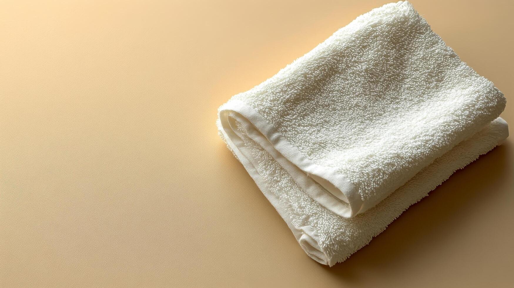 Two towels on a beige background photo
